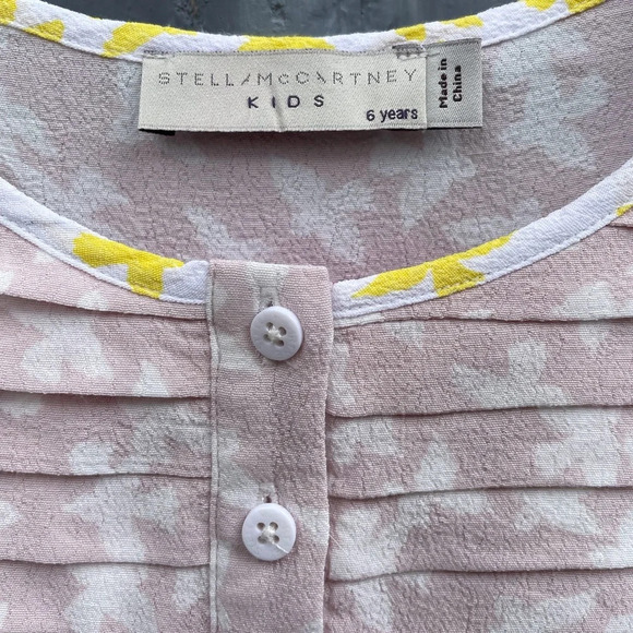 Stella McCartney kids crepe bird dress, size  6 - Picture 4 of 6